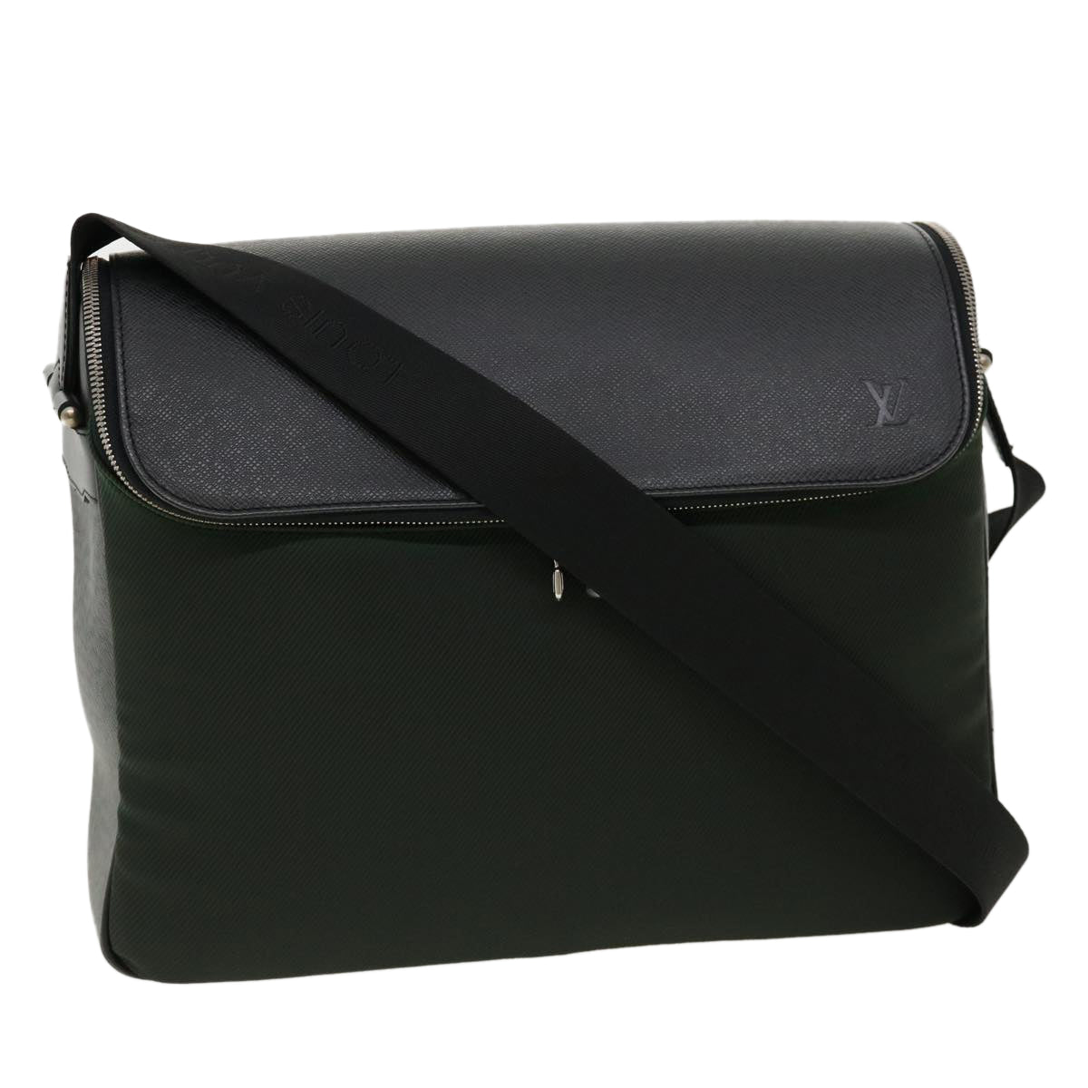 LOUIS VUITTON Taiga Leather Thai meal Shoulder Bag Ardoise M30862 LV 31598