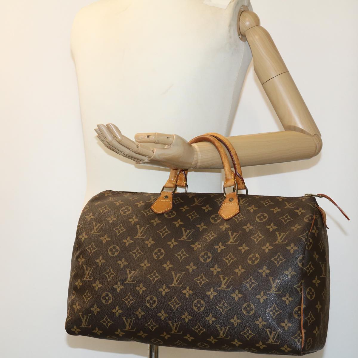 LOUIS VUITTON Monogram Speedy 40 Hand Bag M41522 LV 31602