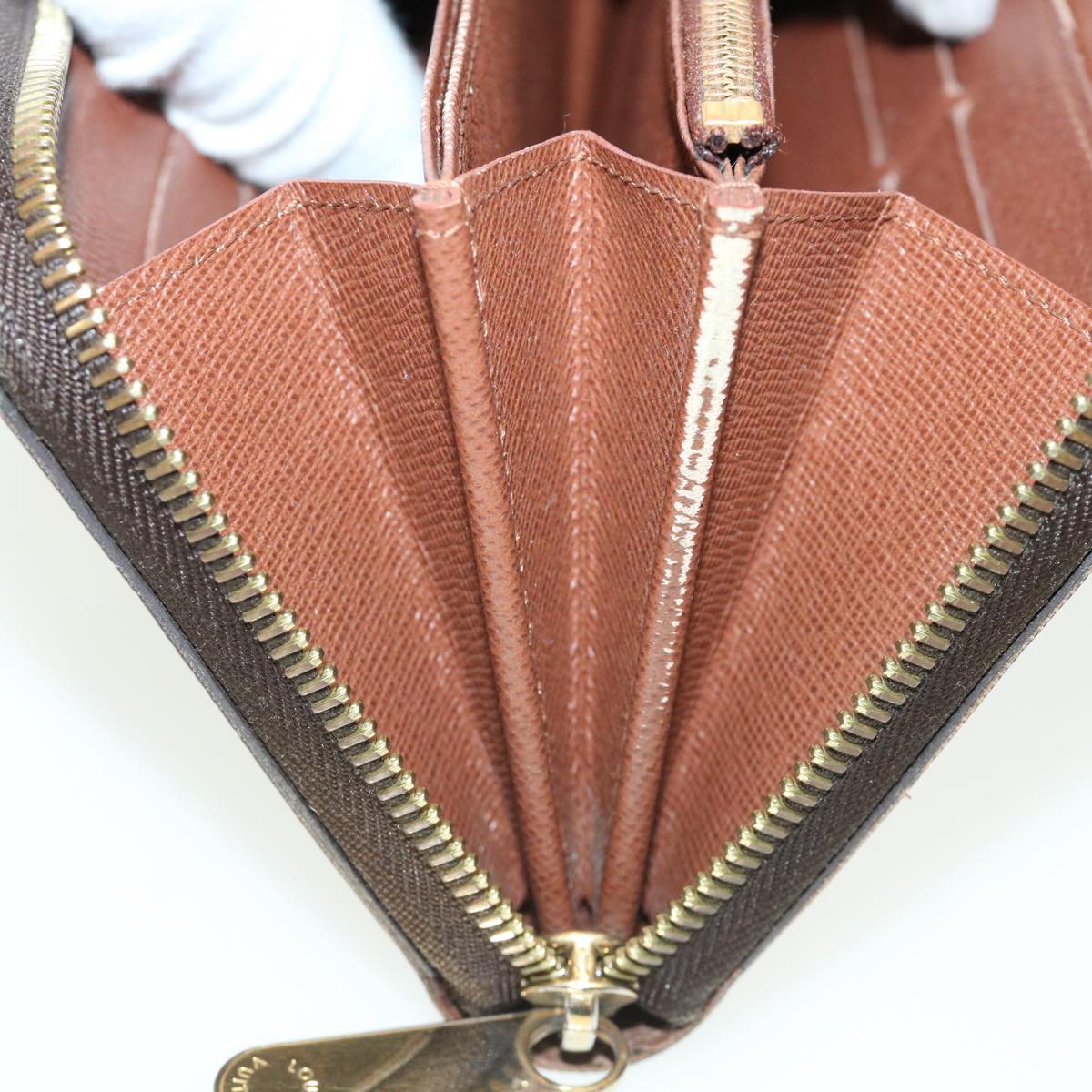 LOUIS VUITTON Monogram Zippy Wallet Long Wallet M42616 LV 31610