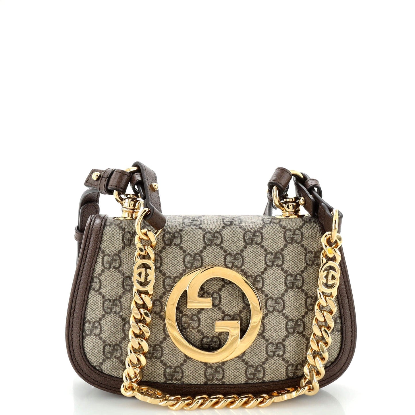 Luxury Gucci Trending 2025 Blondie NM Flap Bag GG Coated Canvas Mini