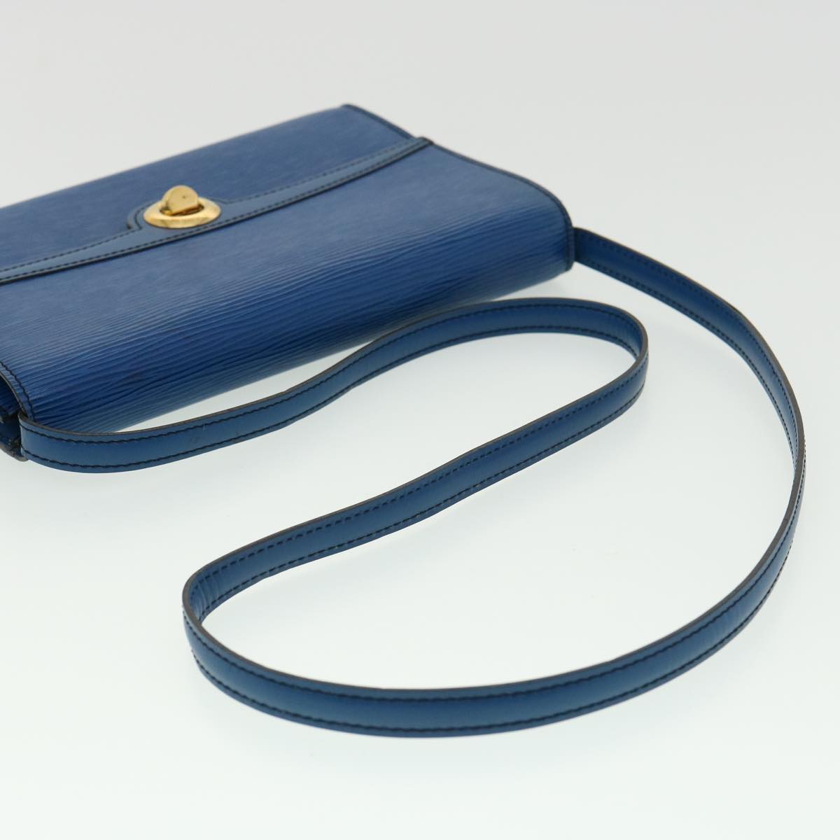 LOUIS VUITTON Epi Arsch Shoulder Bag 2Way clutch Blue M52575 LV 31721