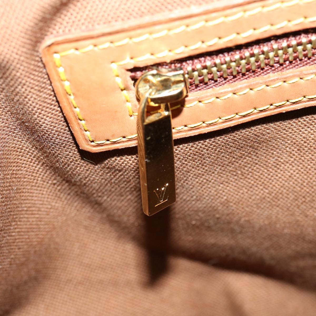 LOUIS VUITTON Monogram Cabas Piano Tote Bag M51148 LV 31722