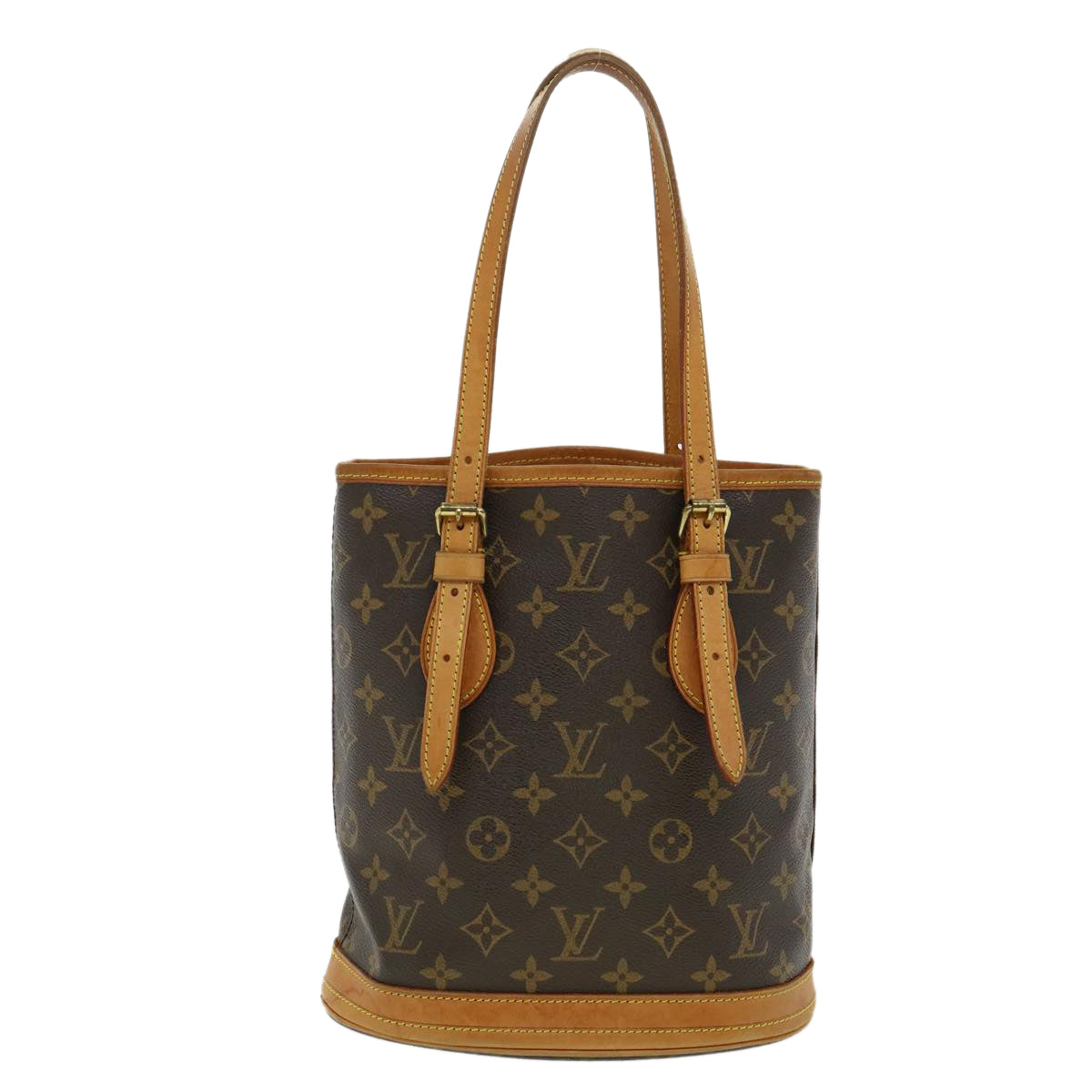 LOUIS VUITTON Monogram Bucket PM Shoulder Bag M42238 LV 31729