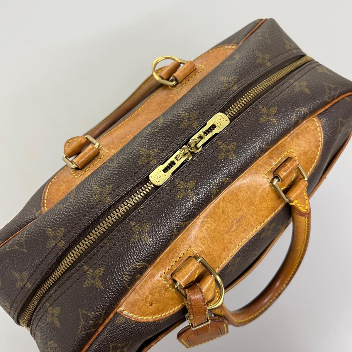LOUIS VUITTON Monogram Deauville Hand Bag M47270 LV 31753