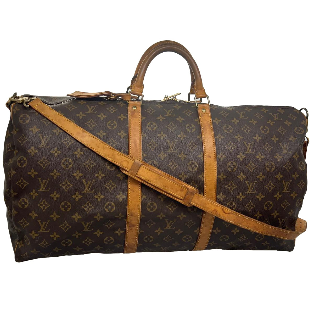 LOUIS VUITTON Monogram Keepall Bandouliere 60 Boston Bag M41412 LV 31762
