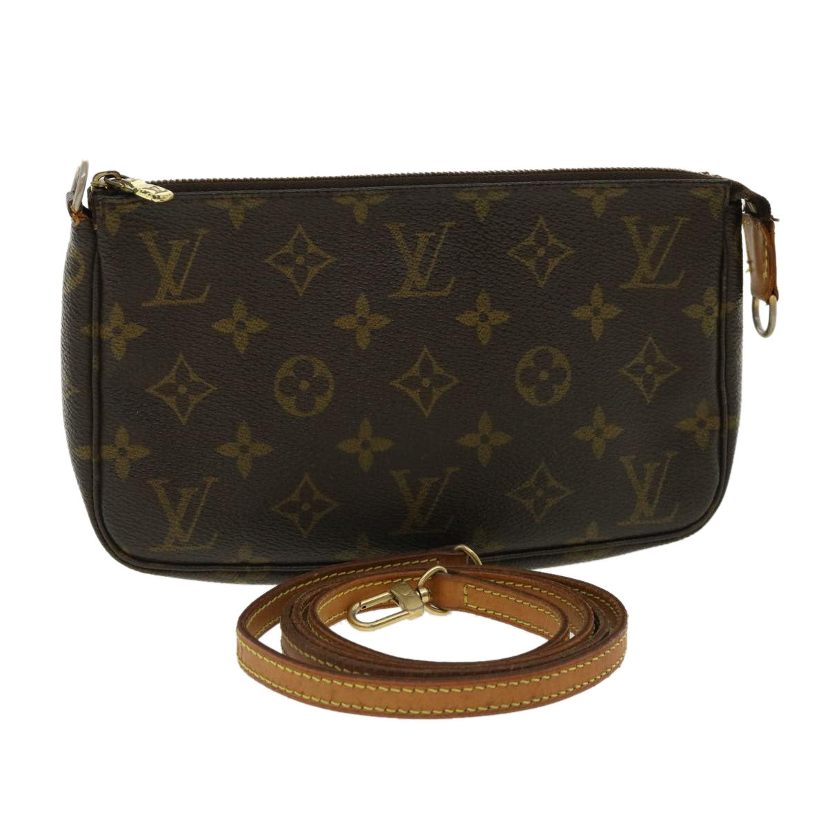 LOUIS VUITTON Monogram Pochette Accessoires Pouch M51980 LV 31836