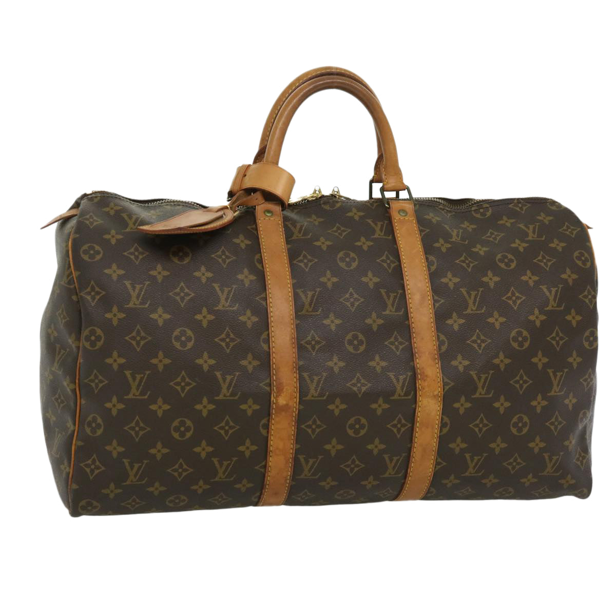 LOUIS VUITTON Monogram Keepall 50 Boston Bag M41426 LV 31919