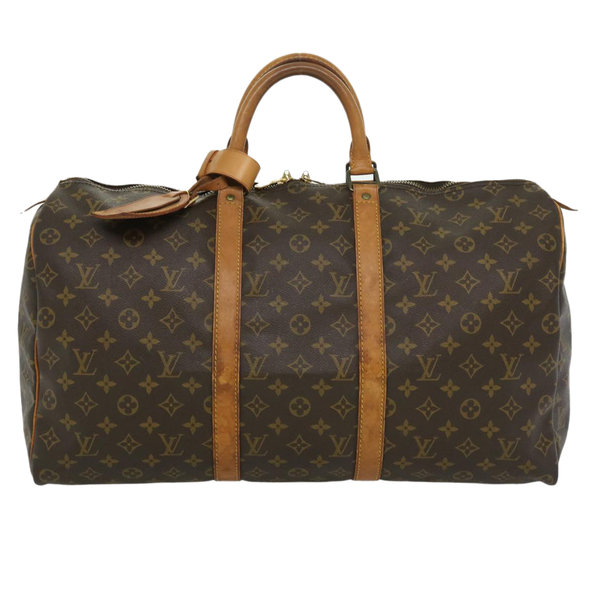 LOUIS VUITTON Monogram Keepall 50 Boston Bag M41426 LV 31919