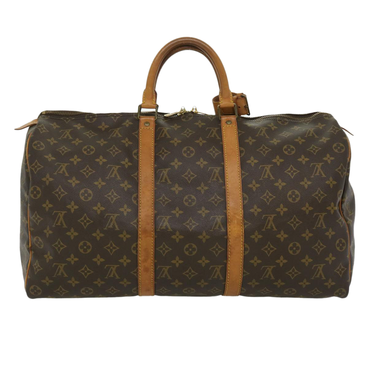 LOUIS VUITTON Monogram Keepall 50 Boston Bag M41426 LV 31919