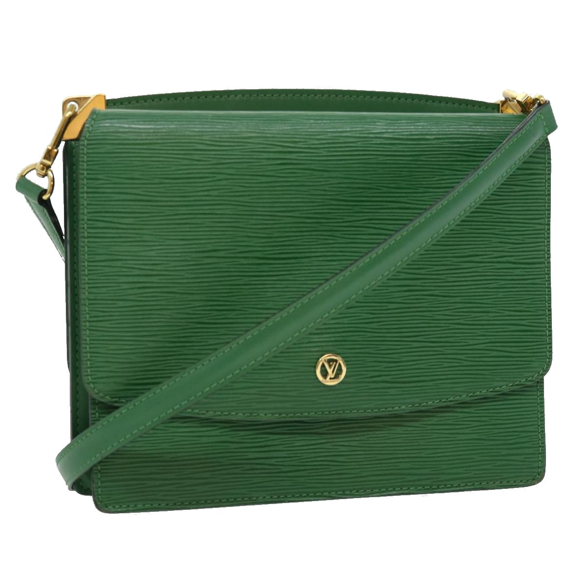 LOUIS VUITTON Epi Grenel Shoulder Bag Green M52364 LV 31936