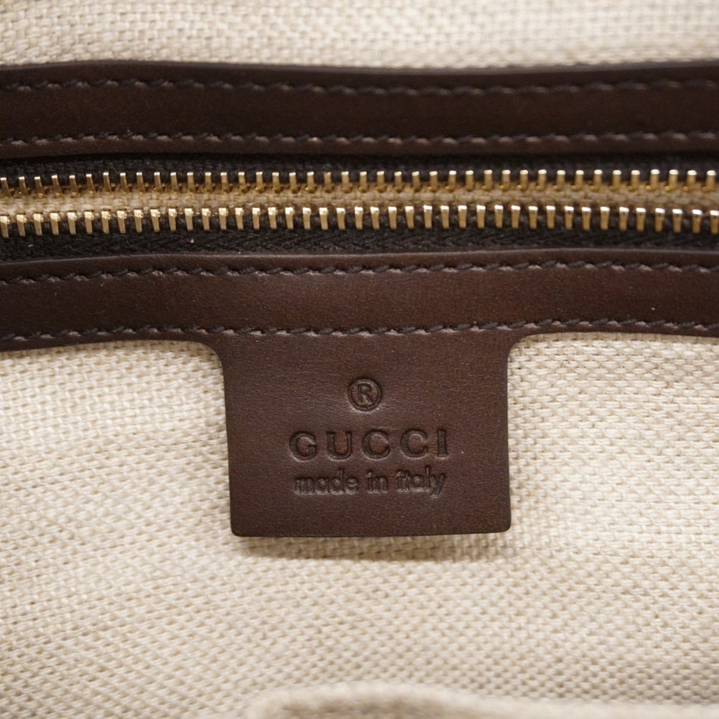 Gucci  Canvas Pouch Tote Bag