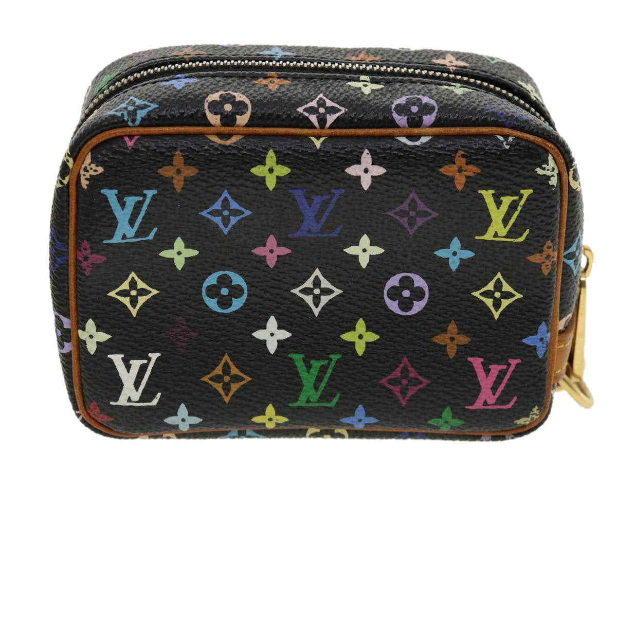 LOUIS VUITTON Monogram Multicolor Trousse Wapity Pouch Black M58034 31971
