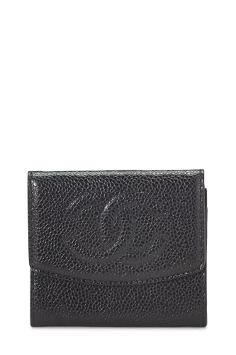 Chanel  Black Caviar Timeless 'CC' Coin Purse, Black