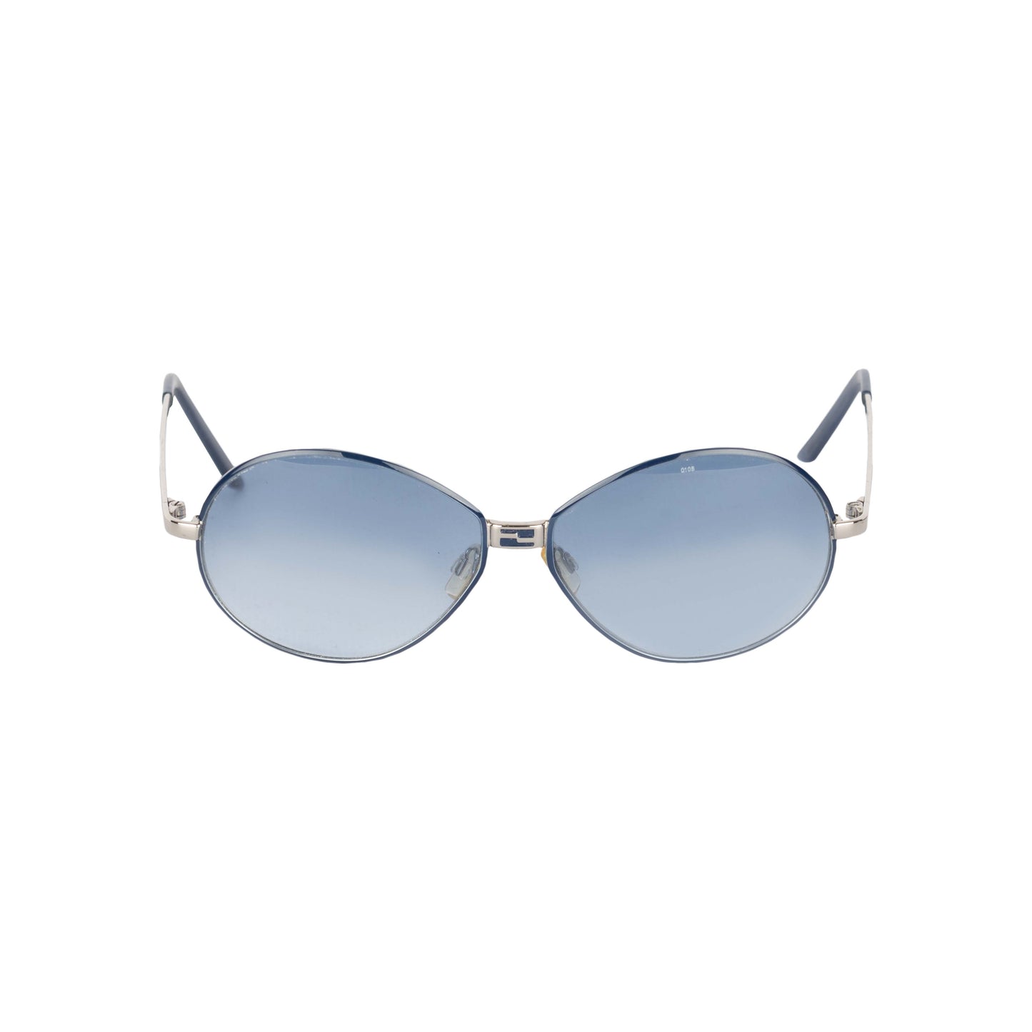 Luxury Fendi Oval Gradient Aviator Sunglasses - '10s