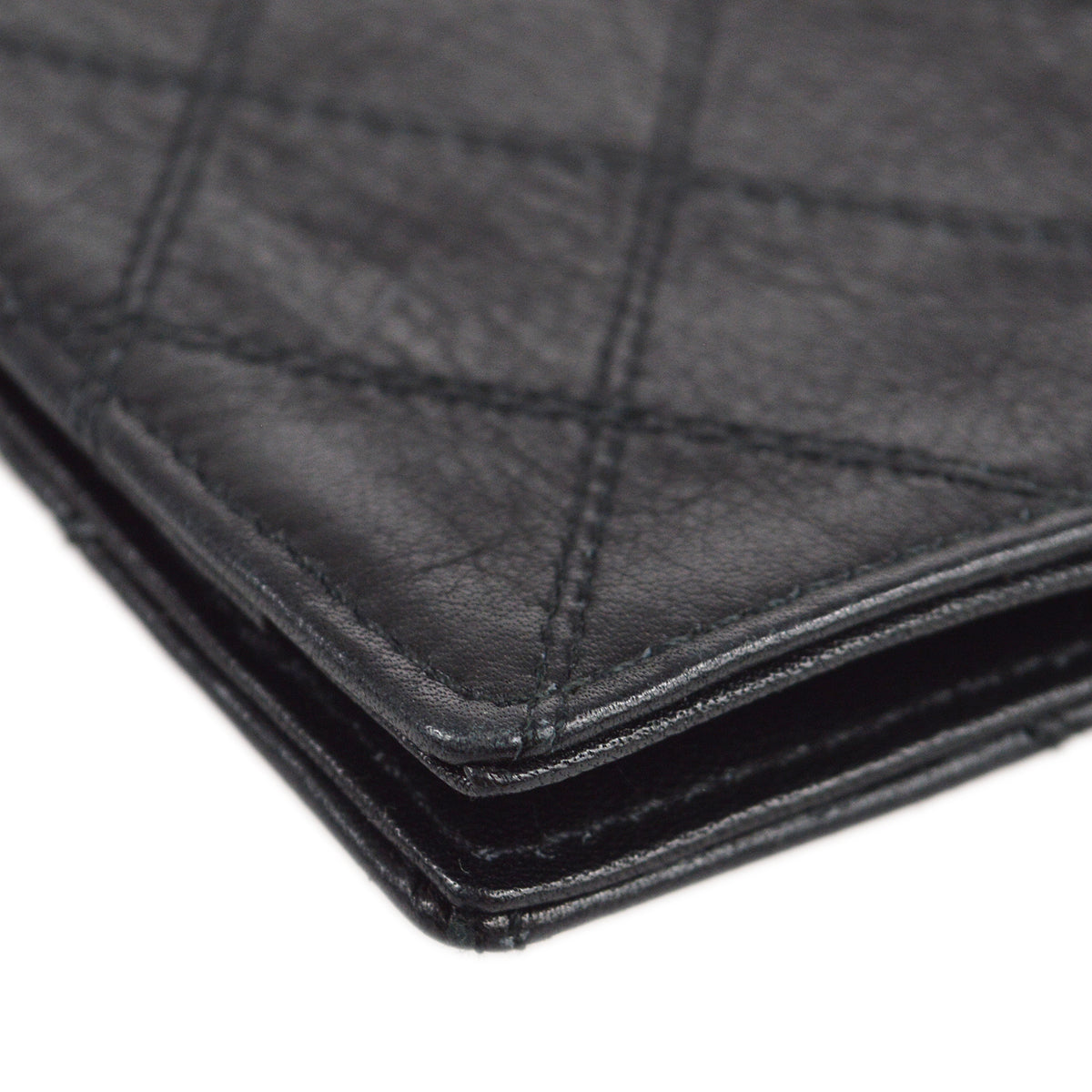 Luxury Chanel Bicolore Long Wallet Black Lambskin