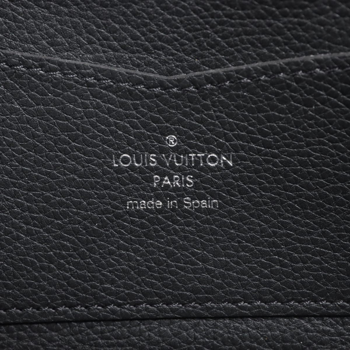 Louis Vuitton LV Logo Zippy Locky M62622 Noneir Round Zip Wallet