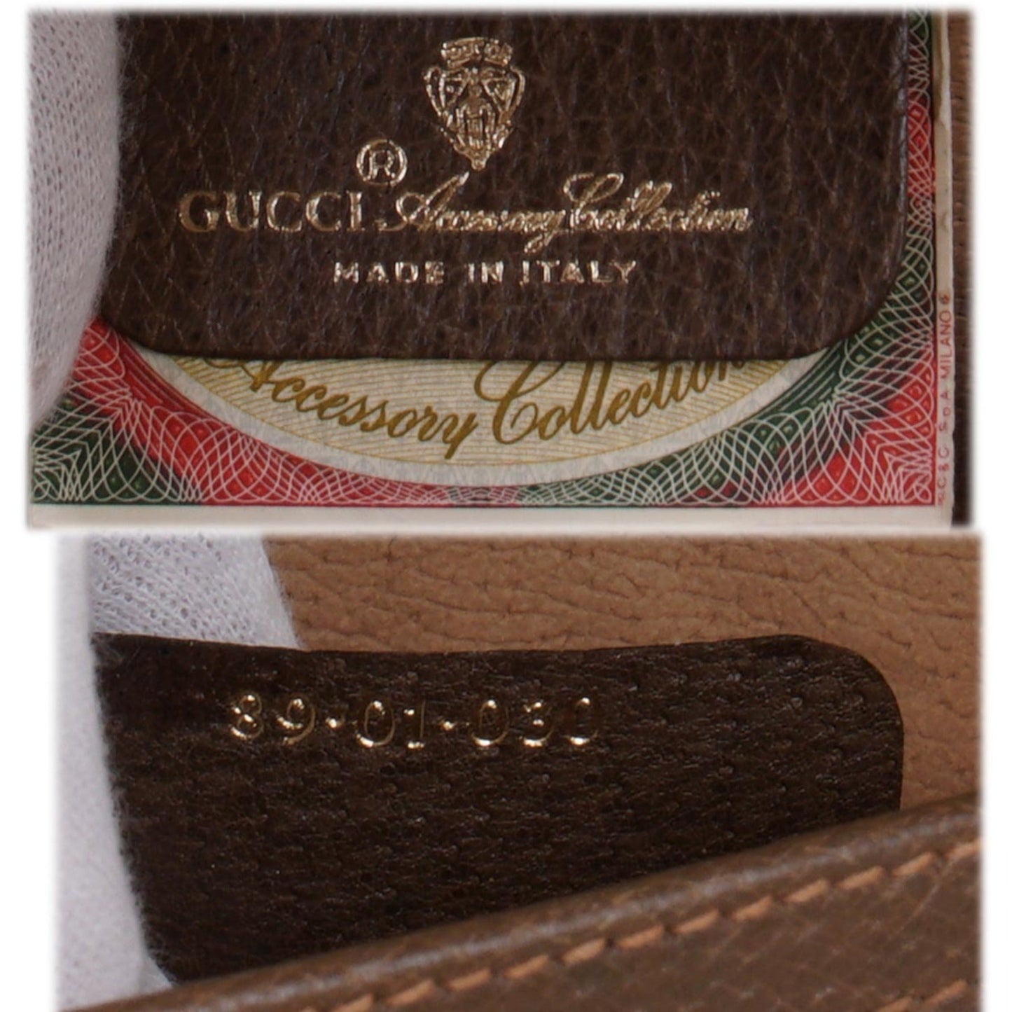 Gucci Sherry  Leather Clutch Bag ()
