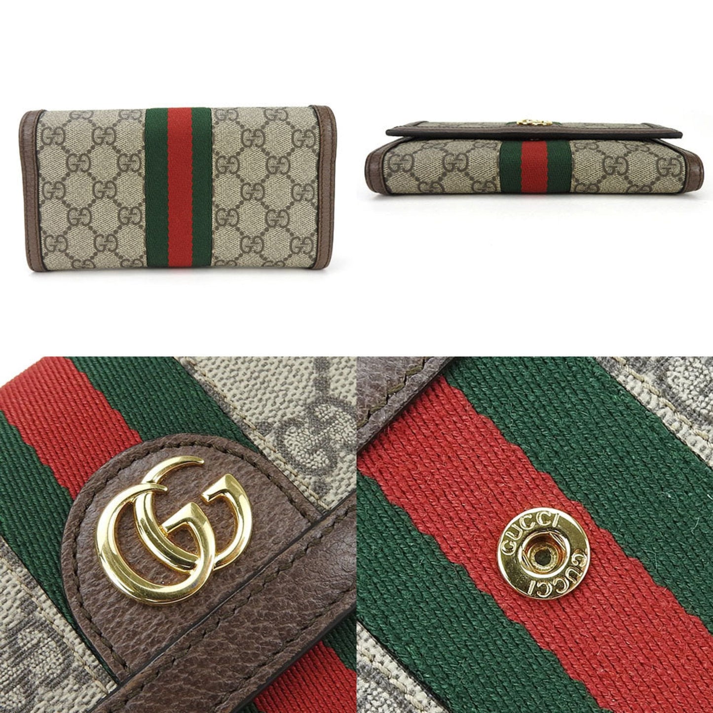 Luxury Gucci Trending 2025 Ophidia  Canvas Wallet  ()