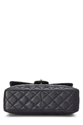 Chanel,  Navy Quilted Caviar Pocket Camera Bag Large, Navy