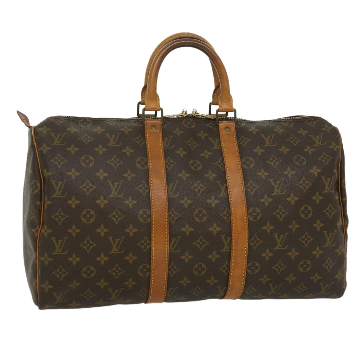 LOUIS VUITTON Monogram Keepall 45 Boston Bag M41428 LV 32015