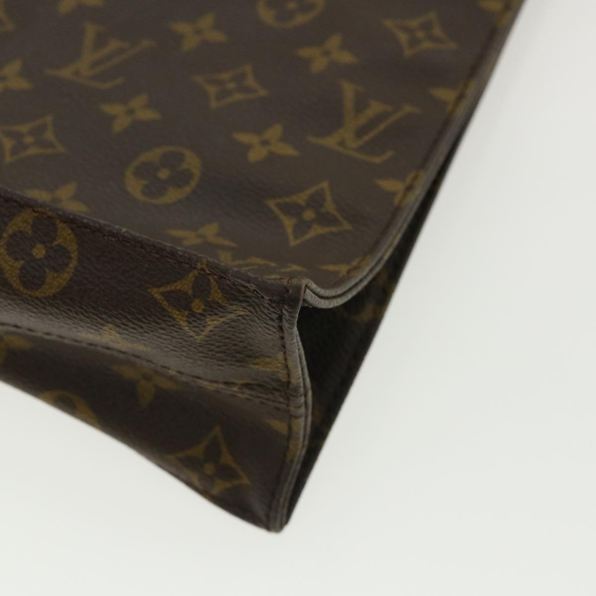 LOUIS VUITTON Monogram Sac Plat Hand Bag M51140 LV 32068