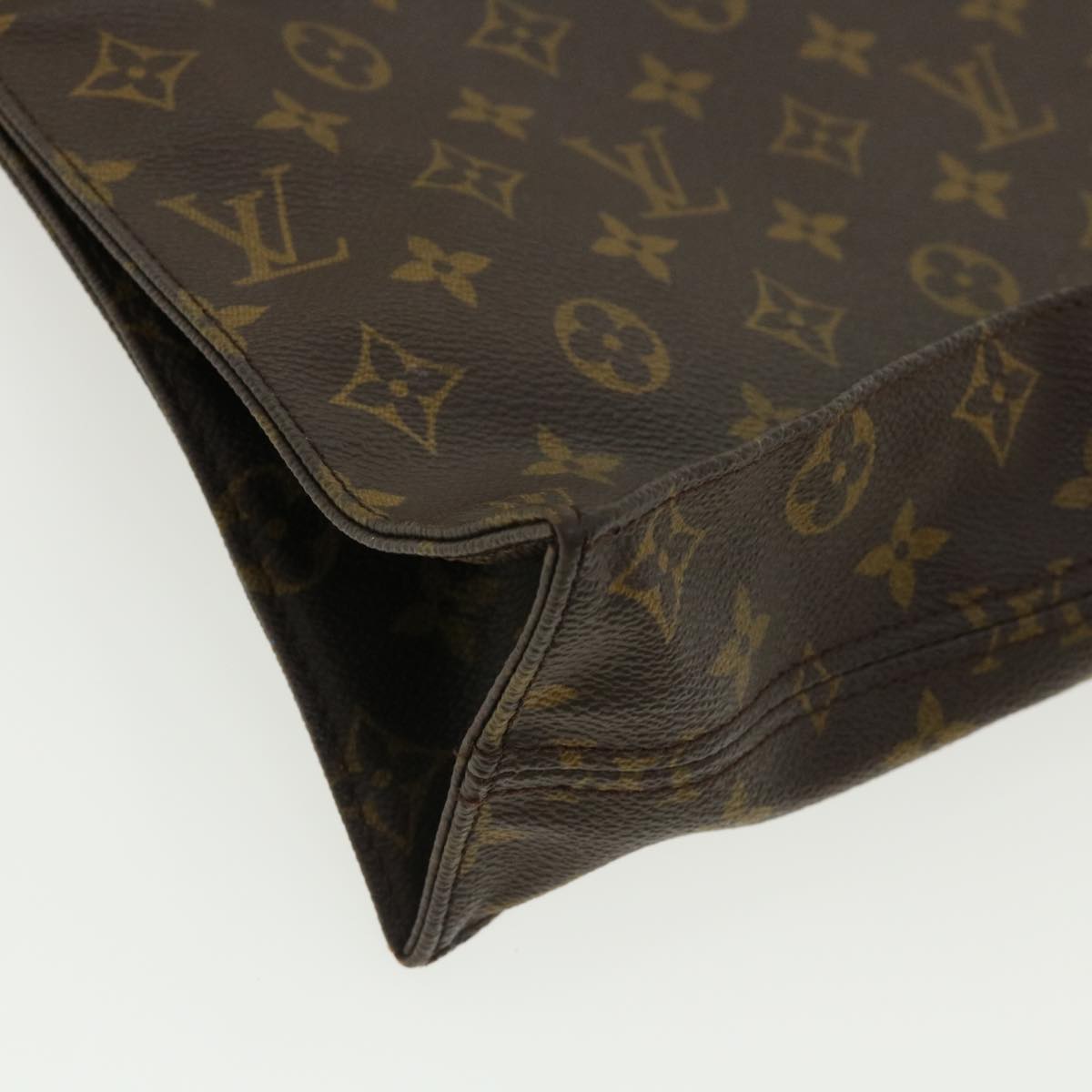 LOUIS VUITTON Monogram Sac Plat Hand Bag M51140 LV 32068