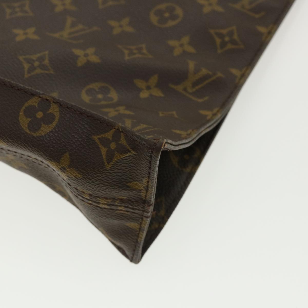 LOUIS VUITTON Monogram Sac Plat Hand Bag M51140 LV 32068