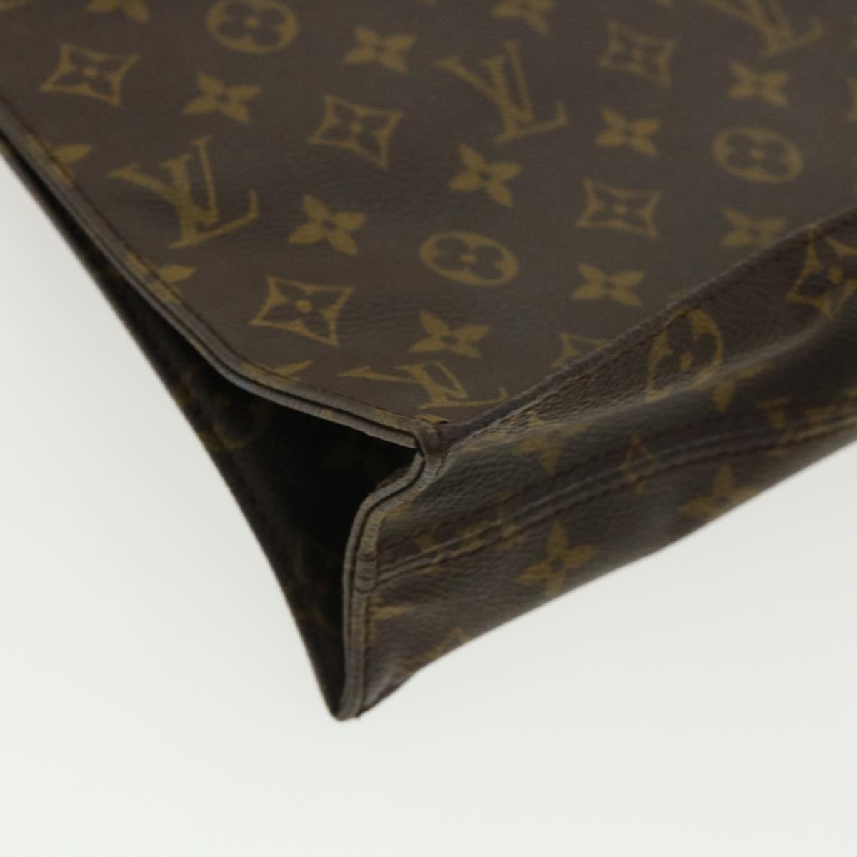 LOUIS VUITTON Monogram Sac Plat Hand Bag M51140 LV 32068