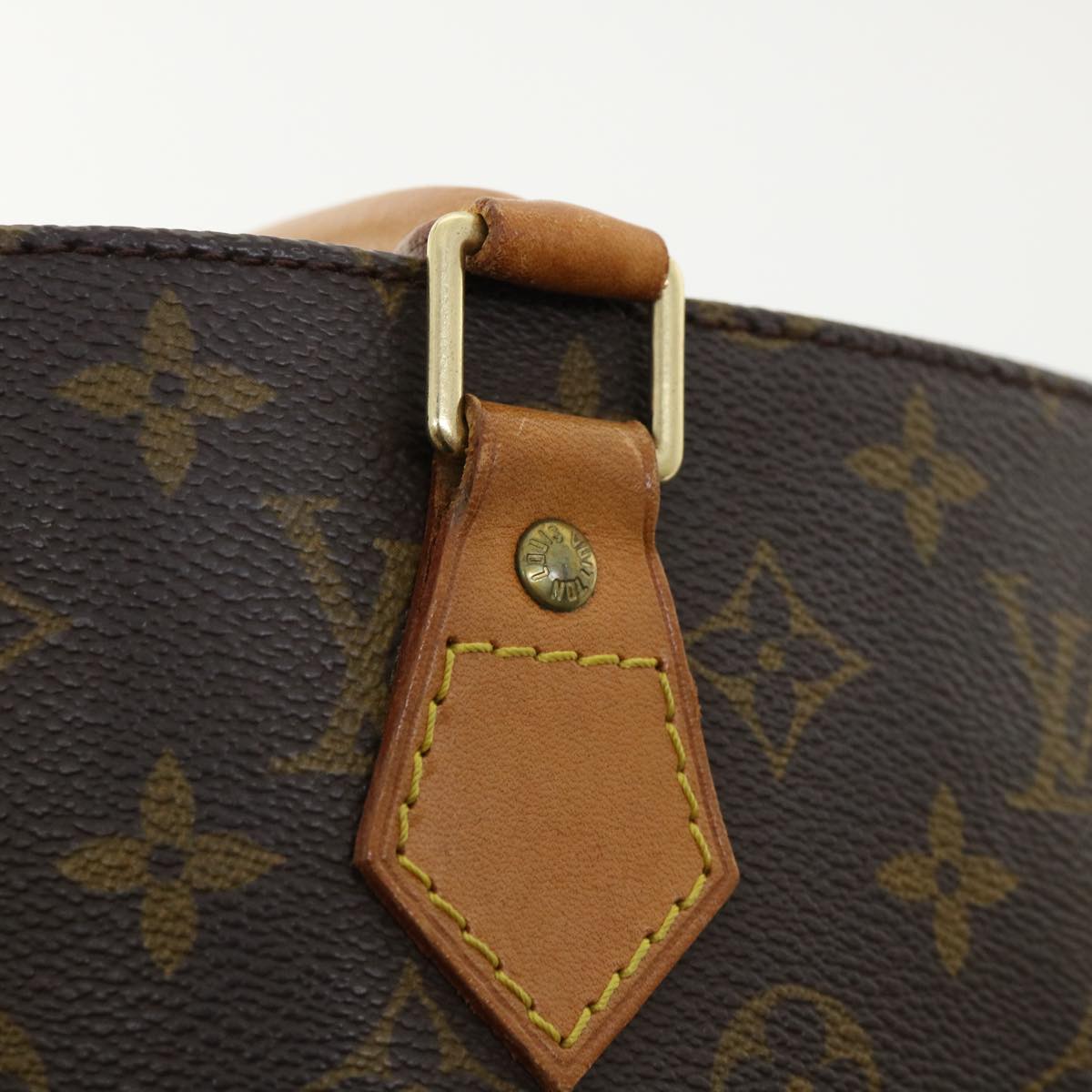 LOUIS VUITTON Monogram Sac Plat Hand Bag M51140 LV 32068