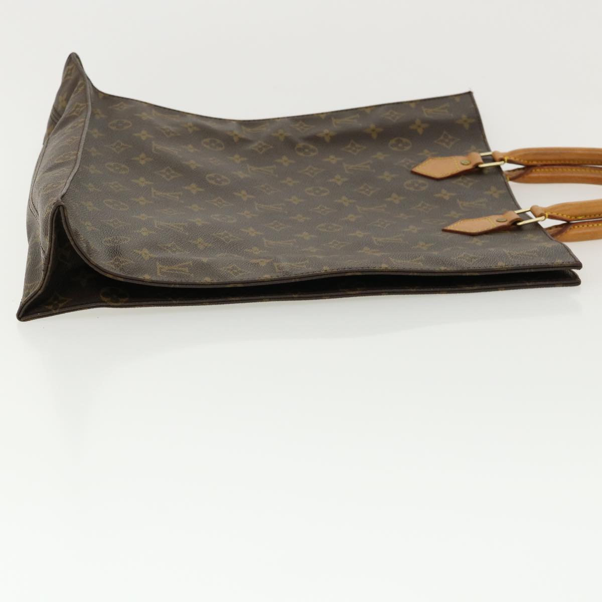 LOUIS VUITTON Monogram Sac Plat Hand Bag M51140 LV 32068