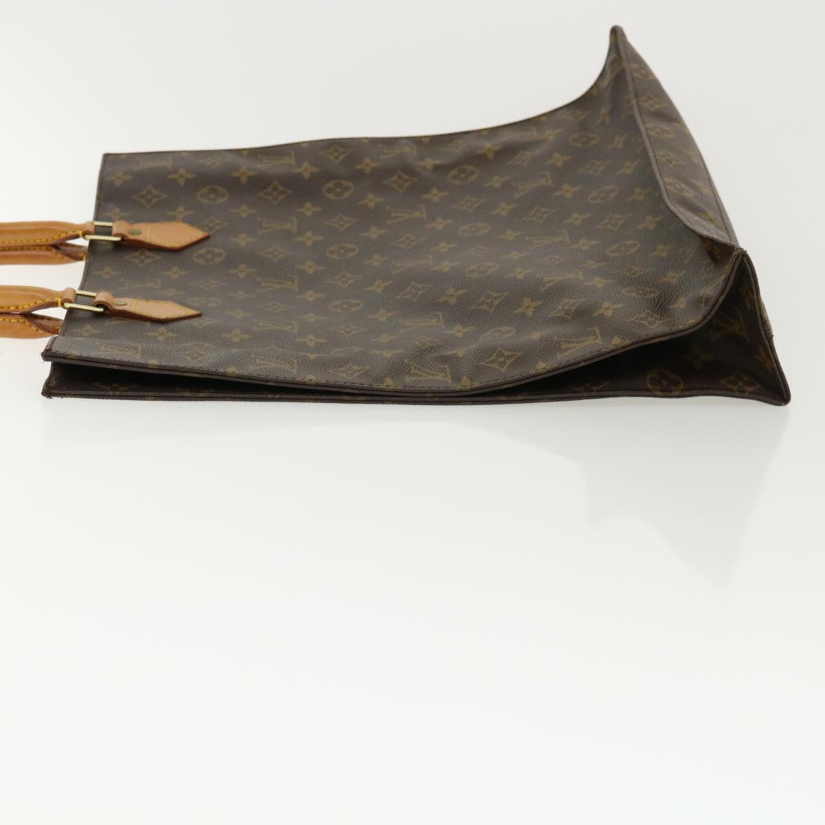 LOUIS VUITTON Monogram Sac Plat Hand Bag M51140 LV 32068