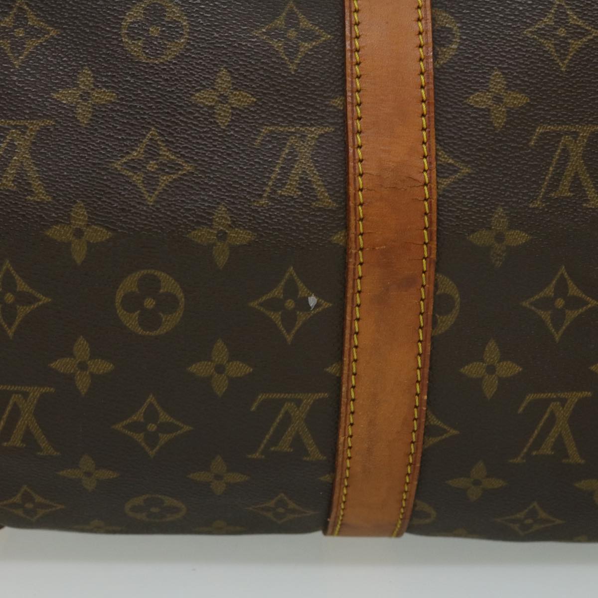 LOUIS VUITTON Monogram Keepall Bandouliere 50 Boston Bag M41416 LV 32123