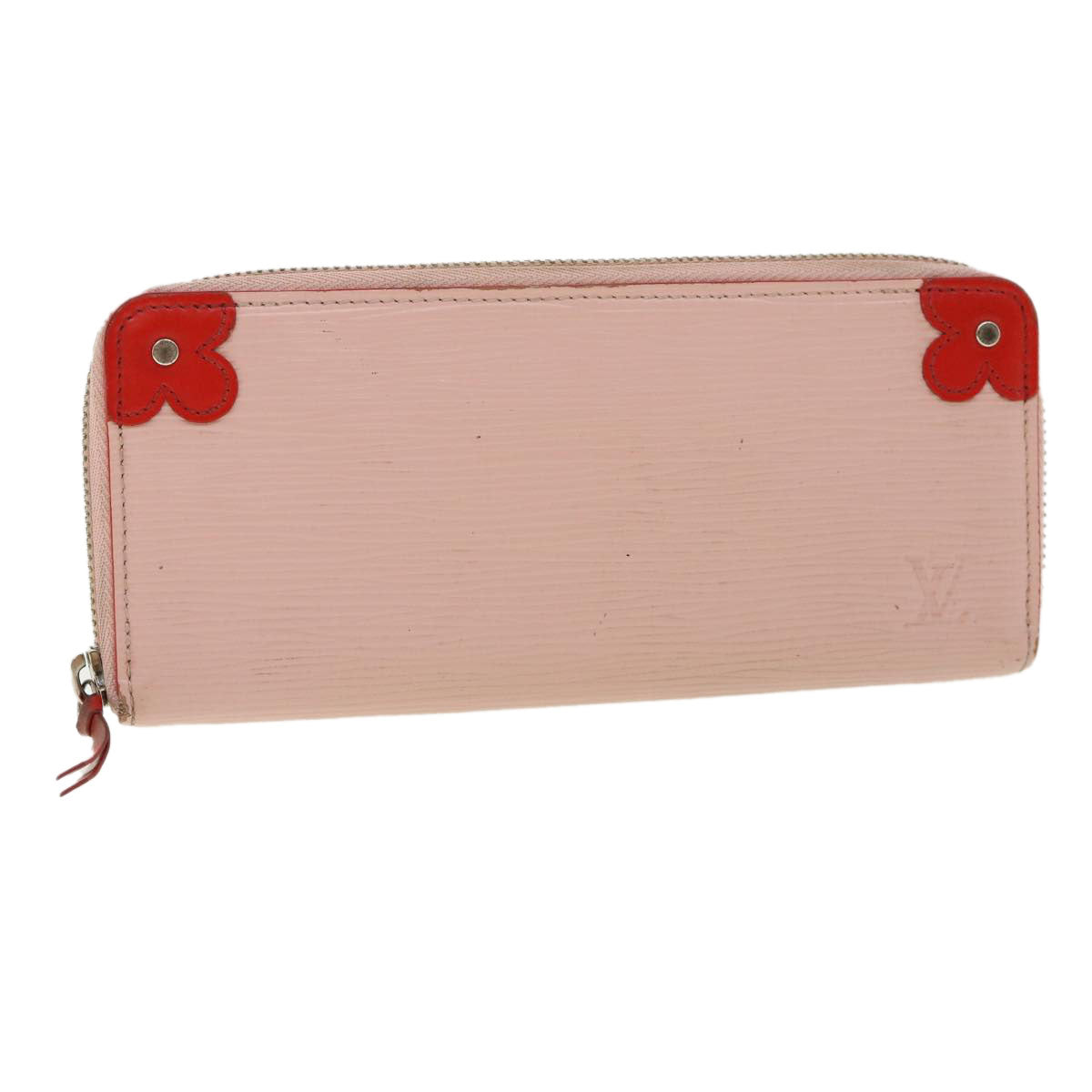 LOUIS VUITTON Epi Portefeuille Clemence Long Wallet Pink M62967 LV 32153