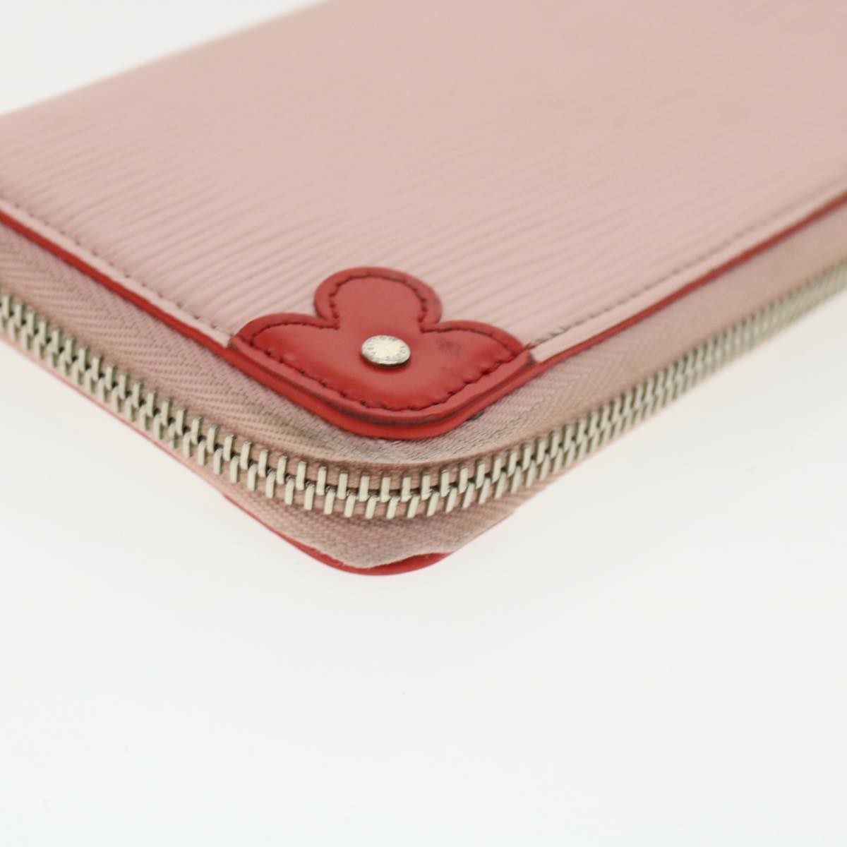 LOUIS VUITTON Epi Portefeuille Clemence Long Wallet Pink M62967 LV 32153