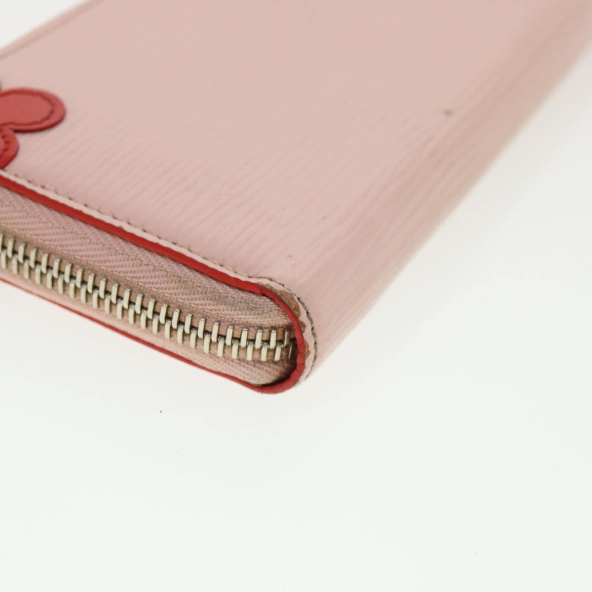 LOUIS VUITTON Epi Portefeuille Clemence Long Wallet Pink M62967 LV 32153
