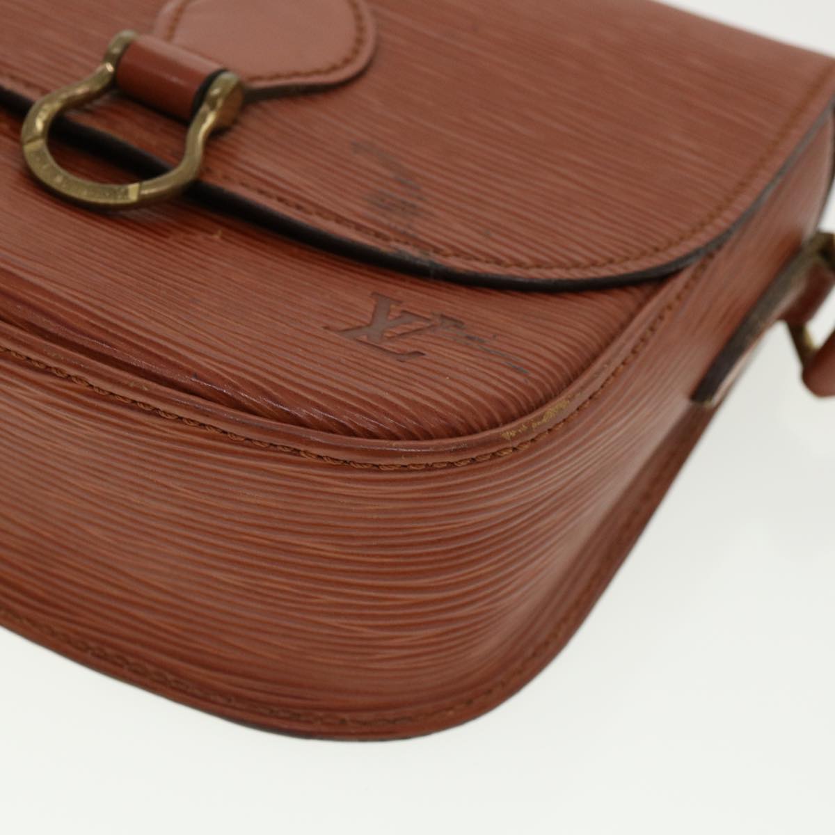 LOUIS VUITTON Epi Saint Cloud PM Shoulder Bag Brown LV 32162
