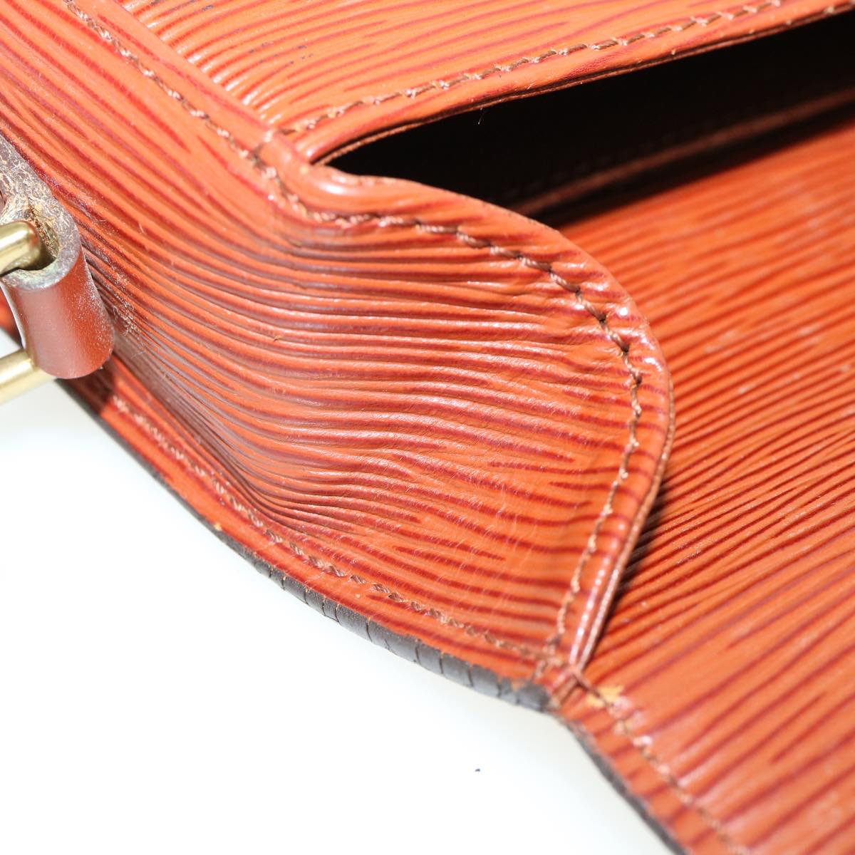 LOUIS VUITTON Epi Saint Cloud PM Shoulder Bag Brown LV 32162