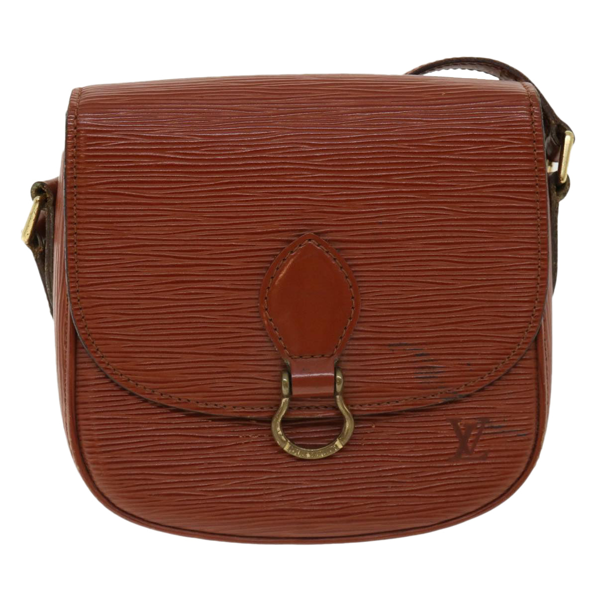 LOUIS VUITTON Epi Saint Cloud PM Shoulder Bag Brown LV 32162