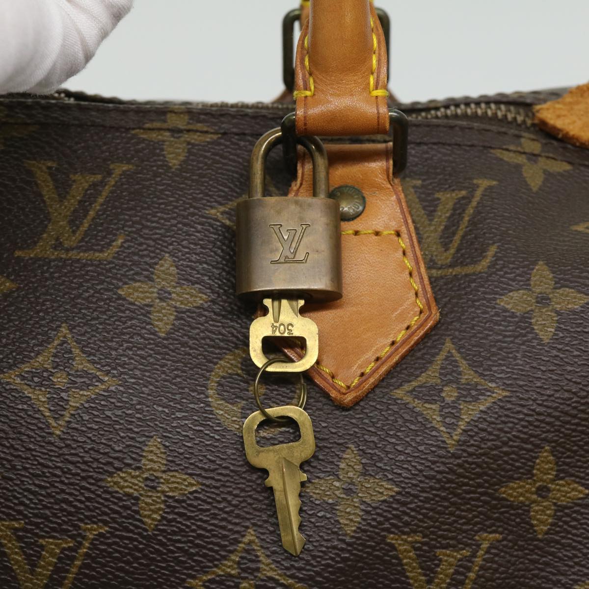 LOUIS VUITTON Monogram Speedy 40 Hand Bag M41522 LV 32186
