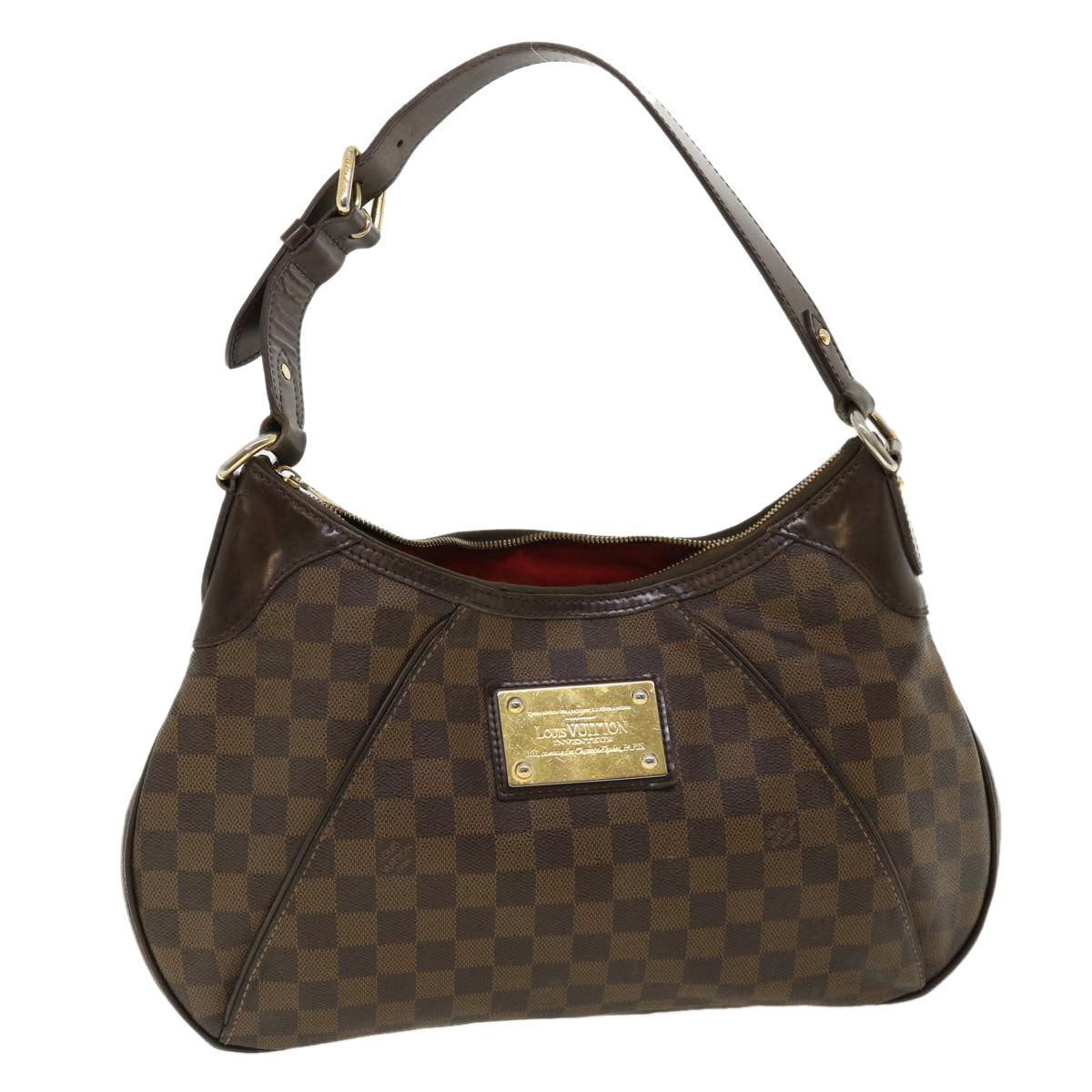 LOUIS VUITTON Damier Ebene Thames GM Shoulder Bag N48181 LV 32240