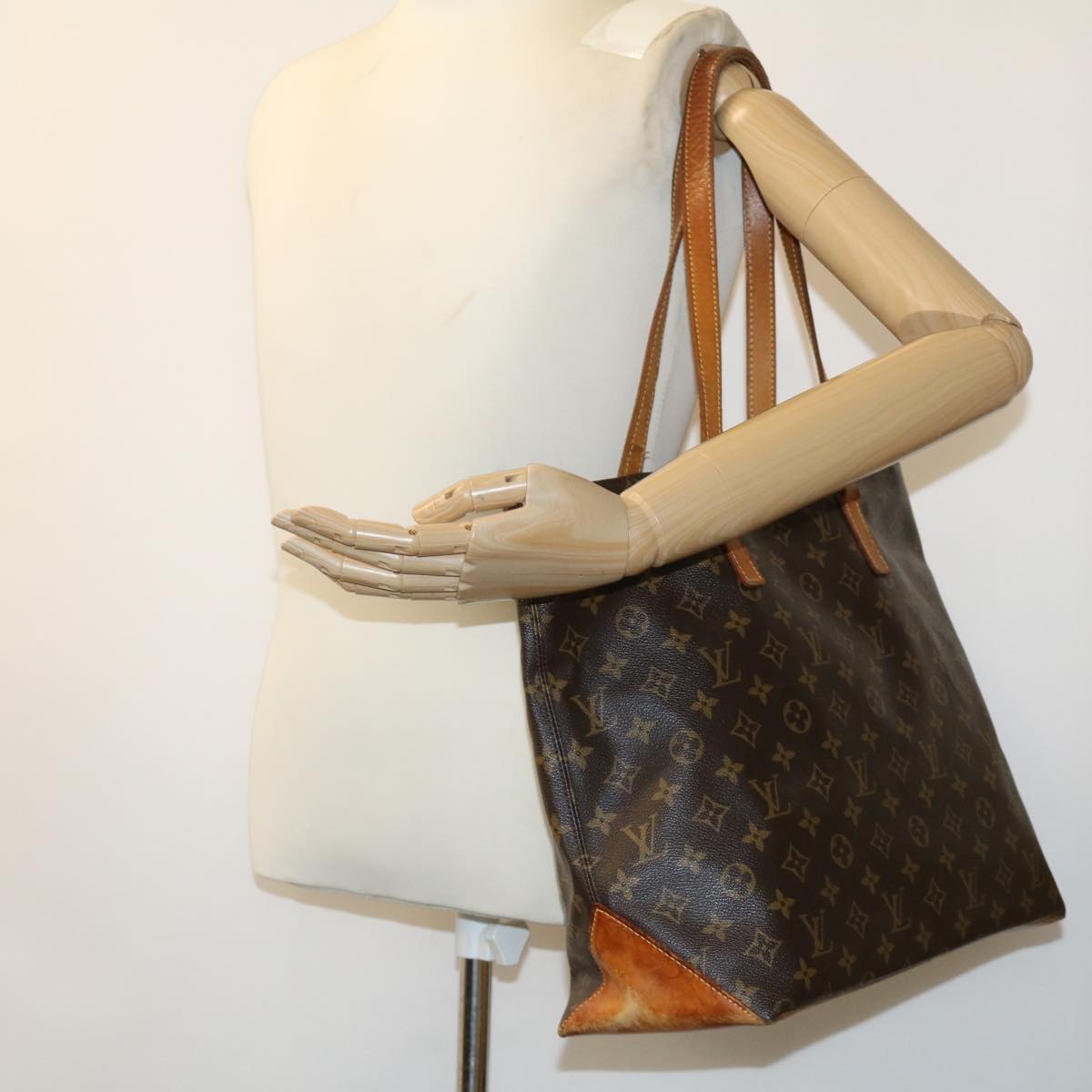 LOUIS VUITTON Monogram Cabas Mezzo Tote Bag M51151 LV 32280