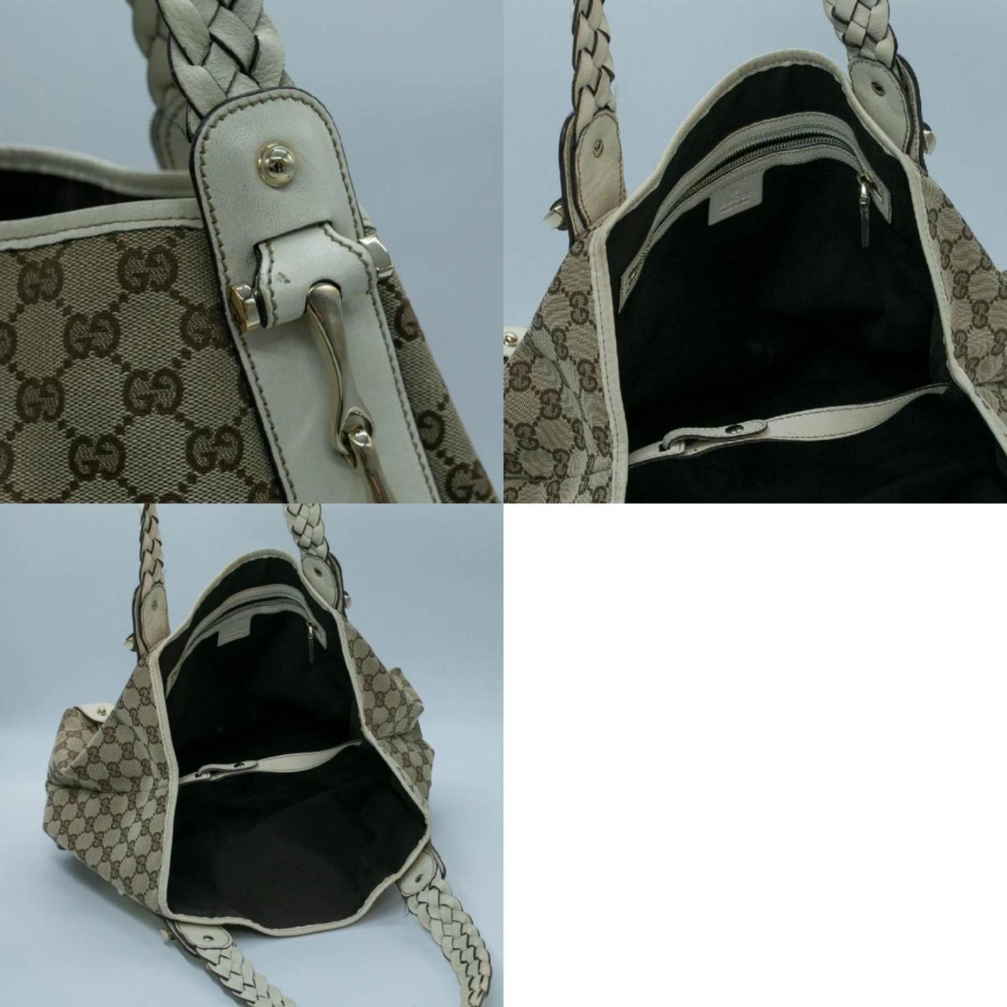 Gucci Horsebit  Canvas Tote Bag ()