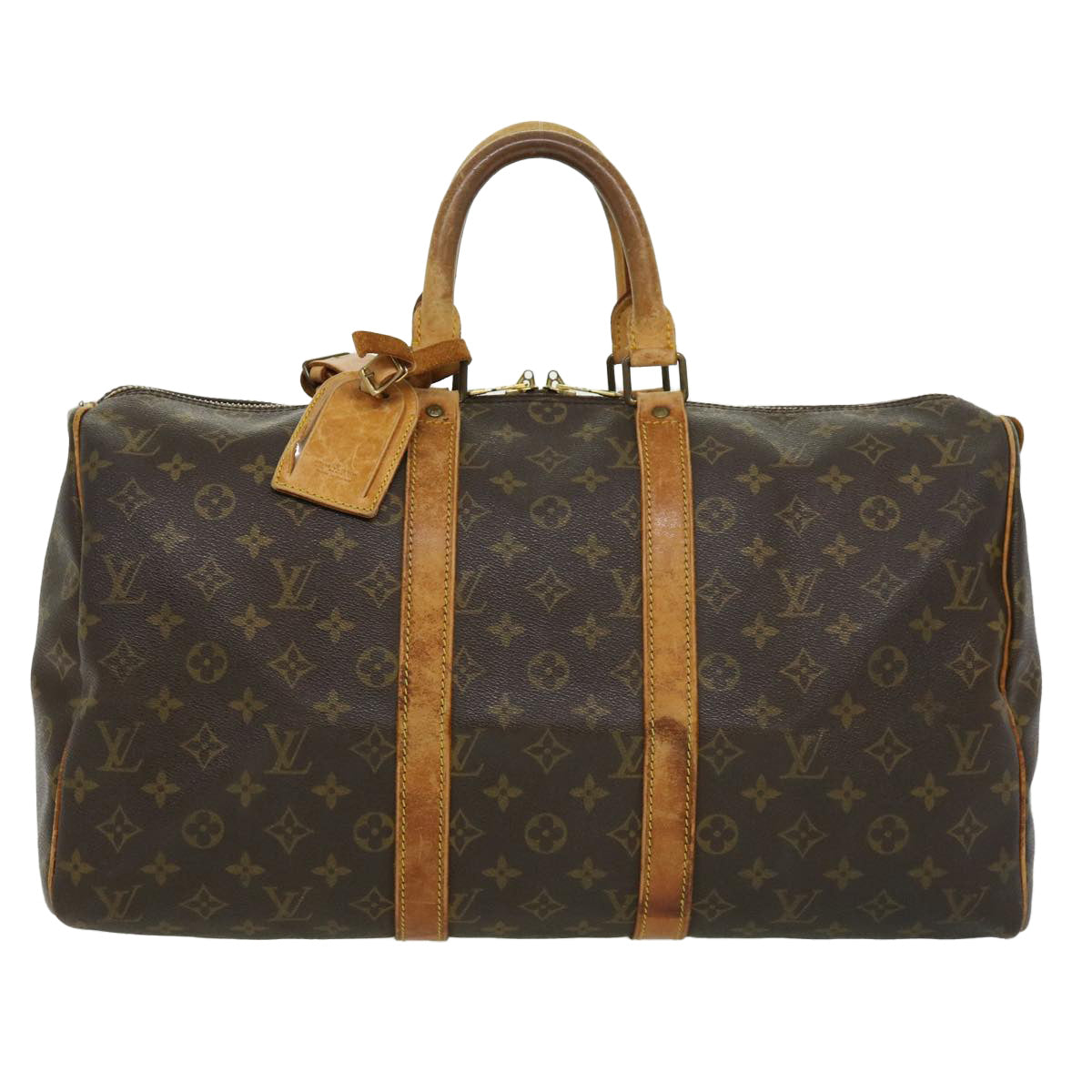 LOUIS VUITTON Monogram Keepall 45 Boston Bag M41428 LV 32296