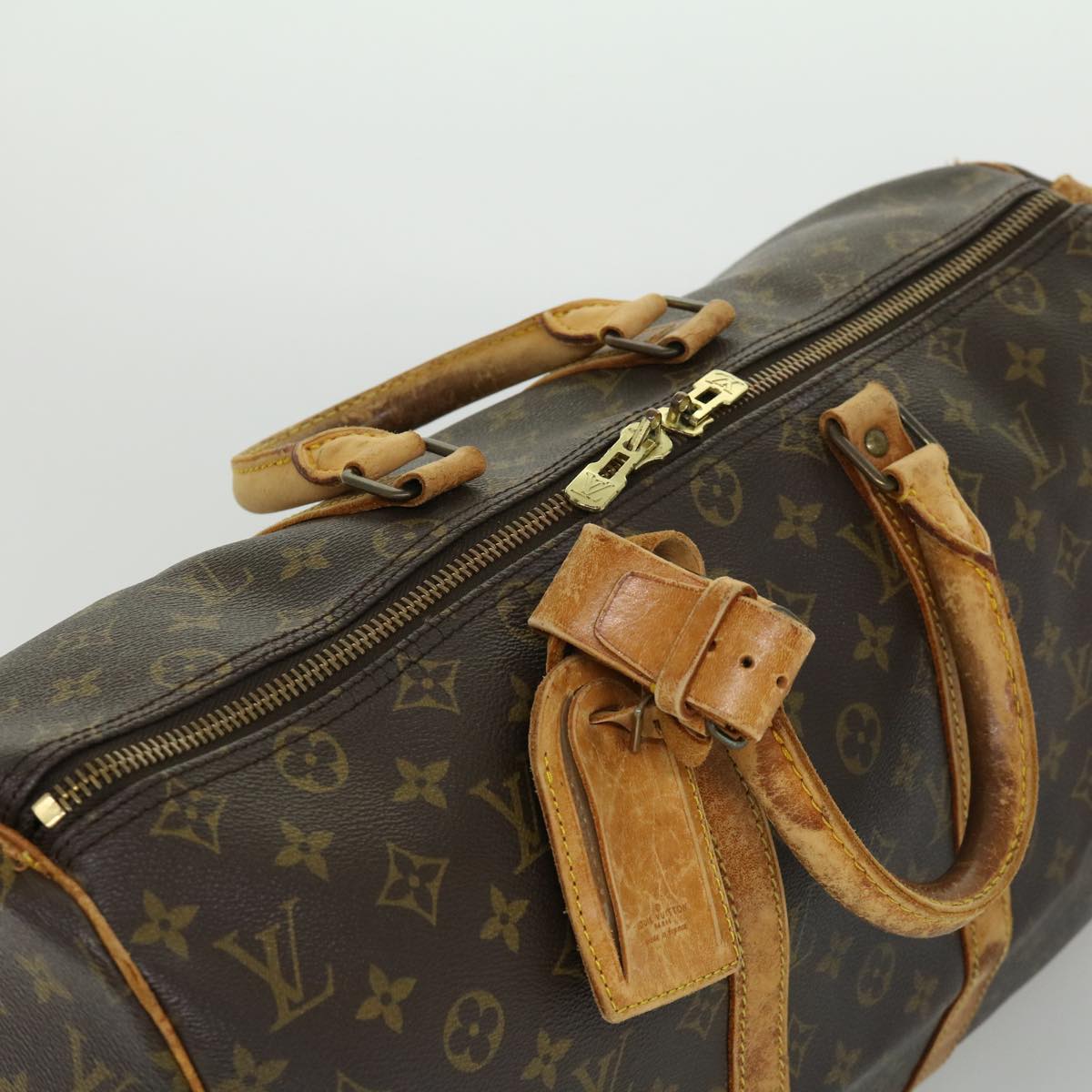 LOUIS VUITTON Monogram Keepall 45 Boston Bag M41428 LV 32296
