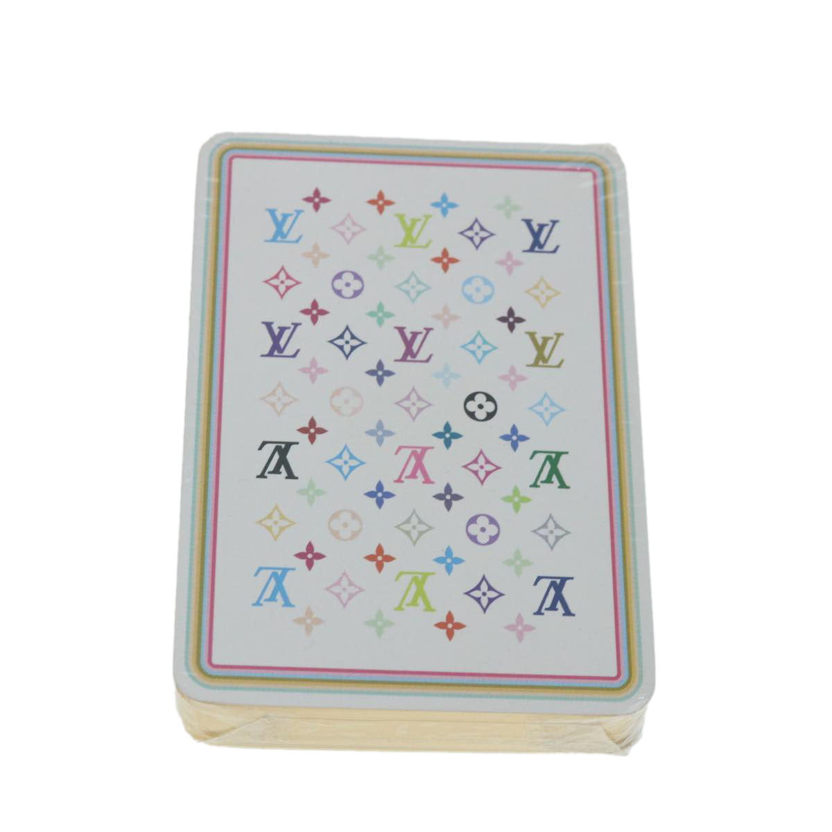 LOUIS VUITTON Multicolor Playing Cards VIP only White Black LV 32323A