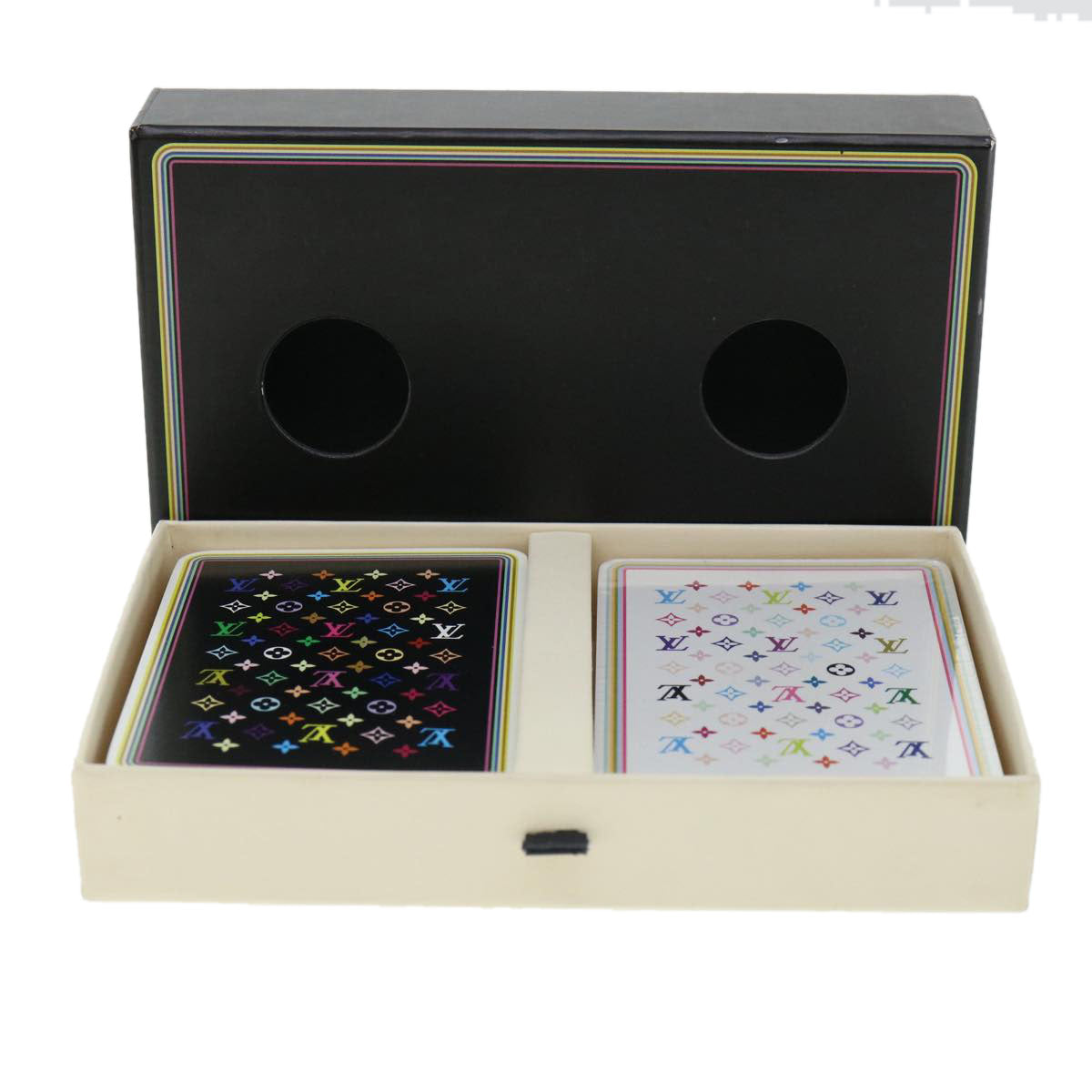 LOUIS VUITTON Multicolor Playing Cards VIP only White Black LV 32323A