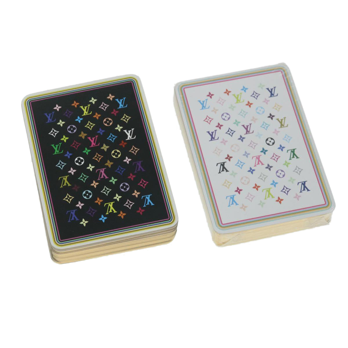 LOUIS VUITTON Multicolor Playing Cards VIP only White Black LV 32323A