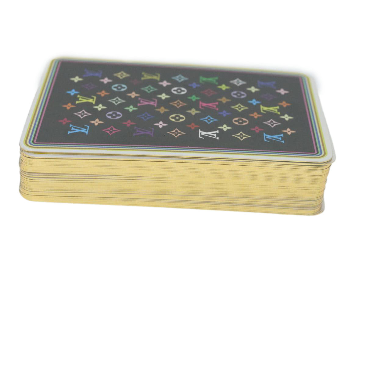 LOUIS VUITTON Multicolor Playing Cards VIP only White Black LV 32323A