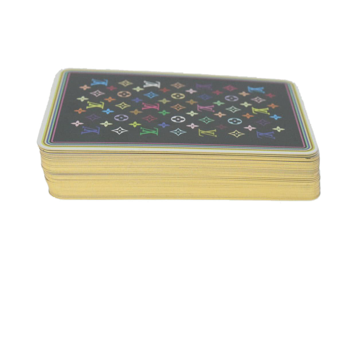 LOUIS VUITTON Multicolor Playing Cards VIP only White Black LV 32323A