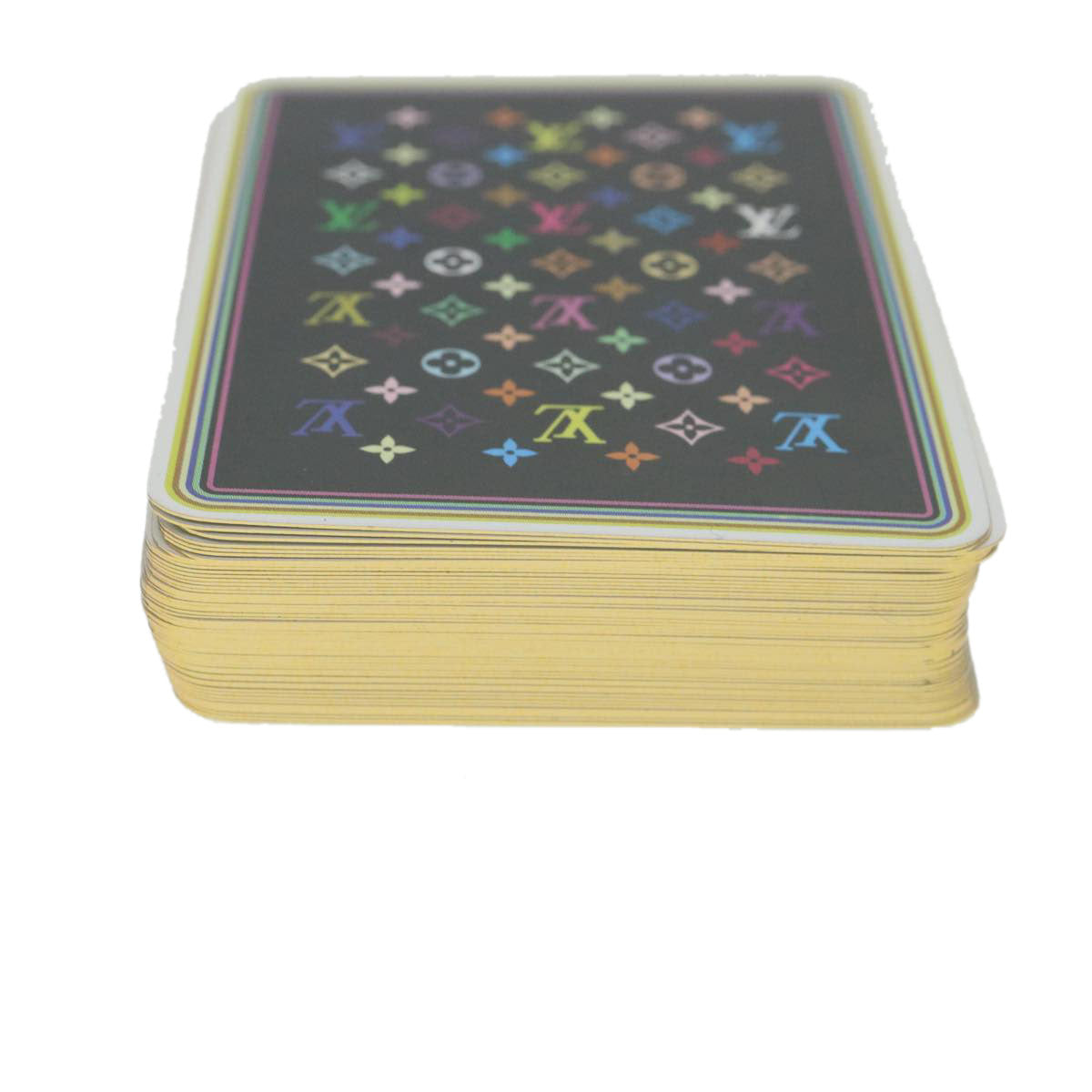 LOUIS VUITTON Multicolor Playing Cards VIP only White Black LV 32323A